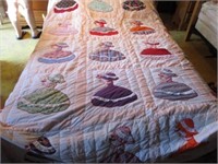 Sunbonnet girl quilt - Very large (possibly King)