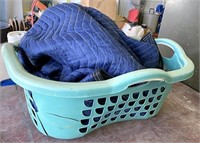 Basket and moving blanket