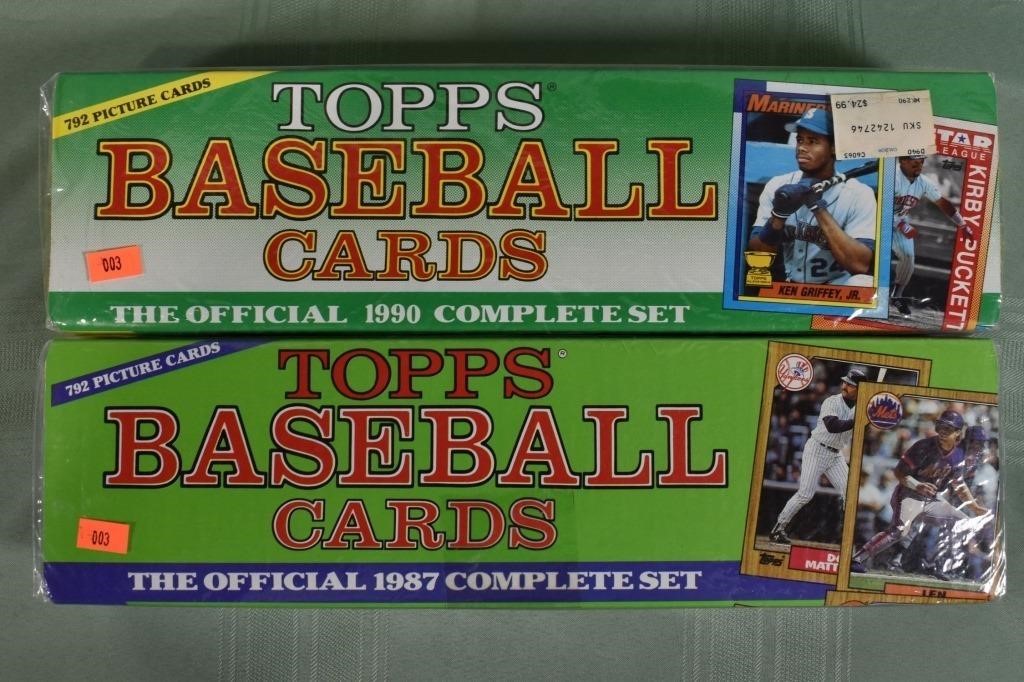 1987 & 1990 Topps Sealed Sets