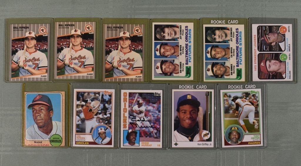 80's rookie cards, etc.
