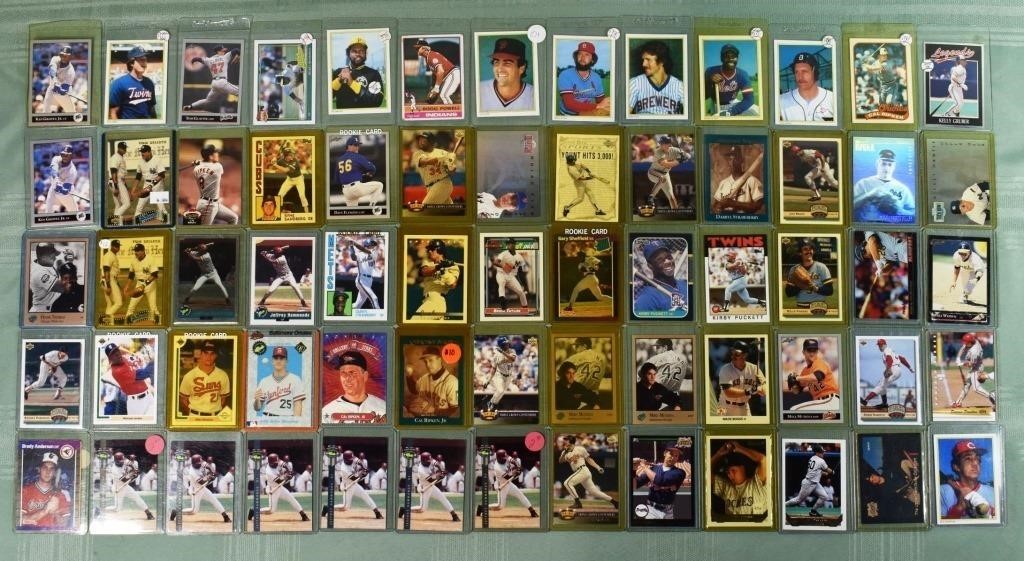 65 Rookies & Stars 80's & 90's cards