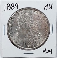 1889  Morgan Dollar   AU