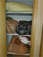 Comforters in Hall Closet