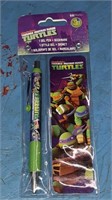 New Teenage Mutant Turtles gel pen and bookmark