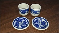 Antique Japanese China 4 pieces