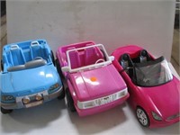 3 Barbie Vehicles