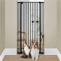 Extra Tall Cat Gate  30-33.46 Wide  Black