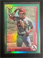 Dylan Carlson Rookie Green Foil numbered 52/75