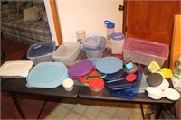 Storage containers, lids, egg holder, cups