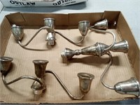 Sterling silver weighted candle holders approx