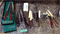 Assorted knives and utensils