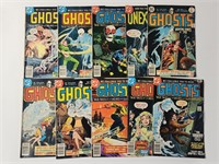 10) VINTAGE DC GHOSTS COMIC BOOKS