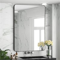 DUQIMO 24x36 Inch Black Mirror for Bathroom