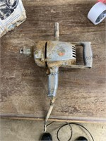 Heavy duty vintage electric drill, tested and