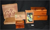 Wooden Boxes; Various Sizes-Cigarette Dispenser