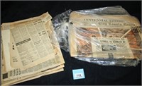 Newspapers; Various Major Headlines and Papers