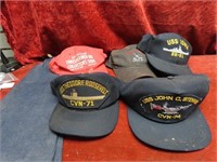 Vintage Navy Military hats & others.