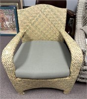 Modern Resin Wicker Club Arm Chair