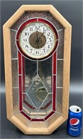 Stained Glass Wall Clock - Works