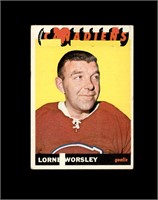 1965 Topps #2 Lorne Worsley VG to VG-EX+