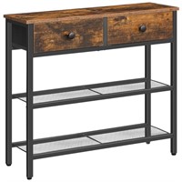 HOOBRO 75 cm Narrow Console Table with 2 Fabric