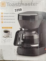 TOASTMASTER COFFEE MAKER RETAIL $40