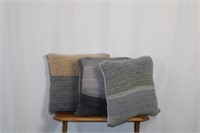 HAND KNIT THROW PILLOWS