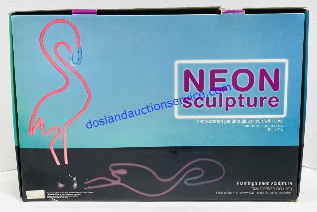 Neon Flamingo Light - New In Box