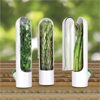 Herb Savor 1-Piece Pod Containers Set in White
