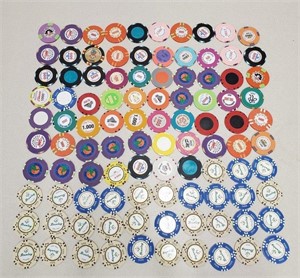 99 Foreign & Wet Cruise Ship Casino Chips