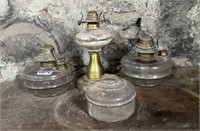 (4) ANTIQUE OIL LANTERNS1