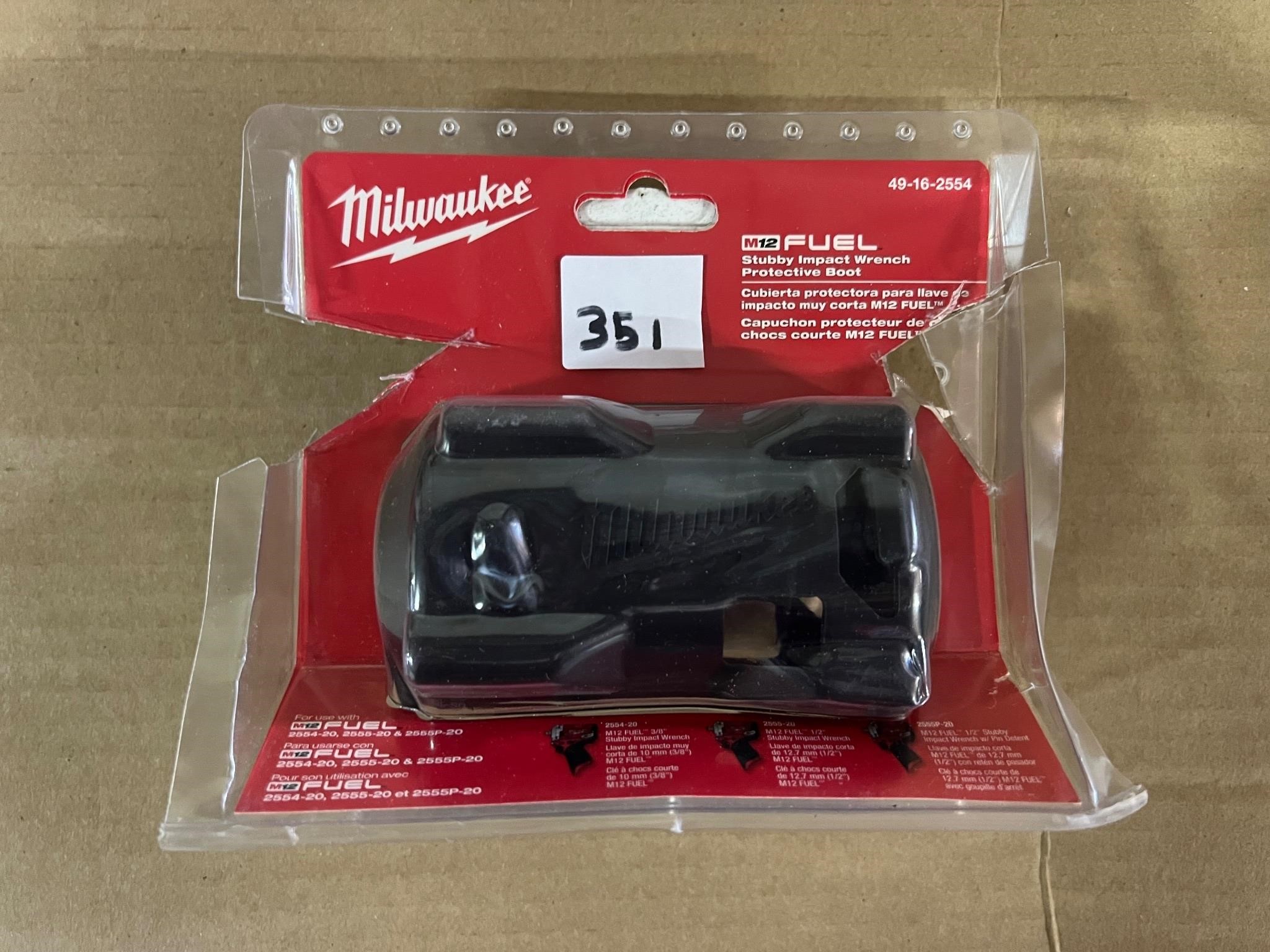 Milwaukee M12 Fuel, Stubby Impact Wrench Boot