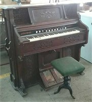 Antique Organ & Stool