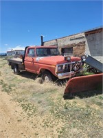 78 F-150 flatbed with Western Snowplow