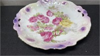 J.S Germany Floral Cake Plate 11" Across
