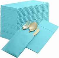 Dinner Napkins Cloth Like with Built-in Pocket