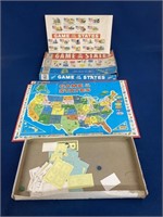 1960 Milton Bradley Game of the States, box has