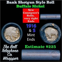 Buffalo Nickel Shotgun Roll in Old Bank Style 'Bel