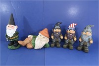 Duck Dynasty Gnomes & 2 other Gnomes