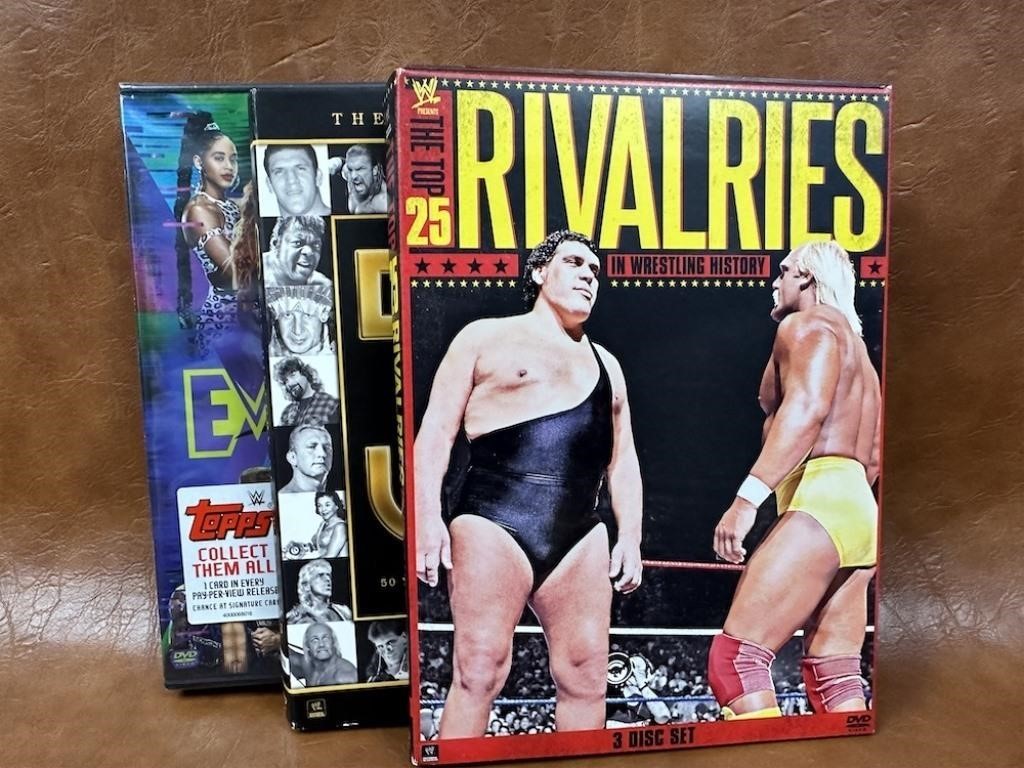 Selection of Wrestling DVDs - Topps Card