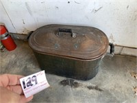 Vintage Copper Wash Tub Boiler and Lid