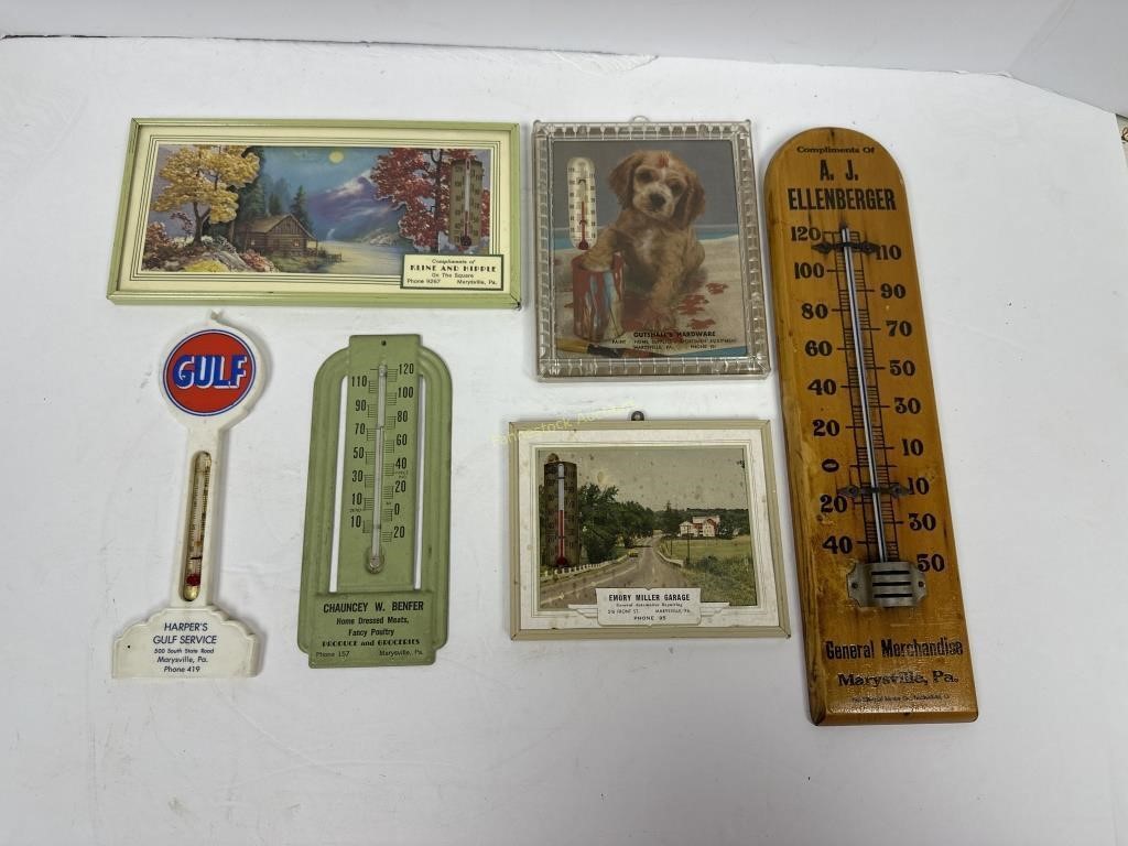 5-Perry Co (PA) thermometers, Marysville, PA