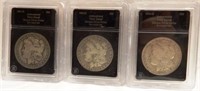 1881-O, 1883-O & 1884-O Morgan Silver Dollars