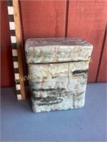 Unique stoneware lidded box