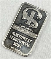 1oz Silver Bar, Northwest Territorial Mint .999