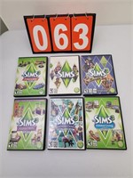 Lot of 6 The Sims PC Games