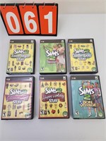 Lot of 6 The Sims PC Games