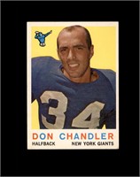 1959 Topps #49 Don Chandler VG to VG-EX+
