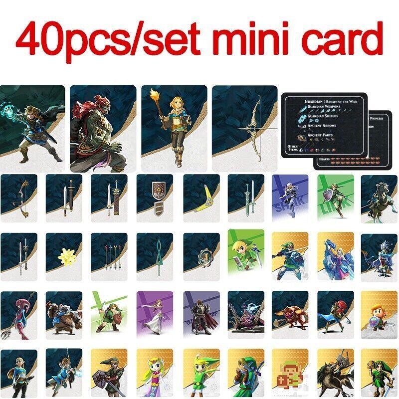 40-Pack NFC Cards Zelda Breathe/Tears amiibo