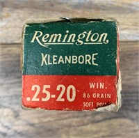 Vintage Remington Kleanbore 50 round box of .25 -2